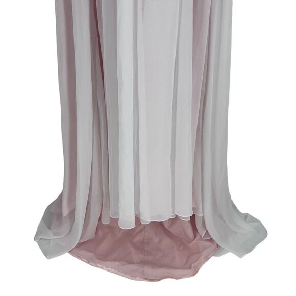 Oyisha NWTJeweled Rhinestone Maxi Long Gown Dress Wedding Prom Size 14 Ball - Picture 5 of 16